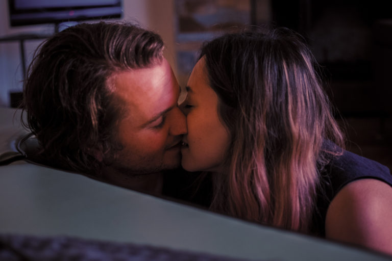 Time Apart 8 - Seb (Sam Campbell) and Nina (Bastian Navarria) share their first kiss